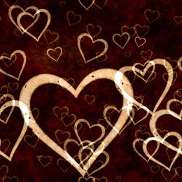 HD Brown Heart Wallpaper