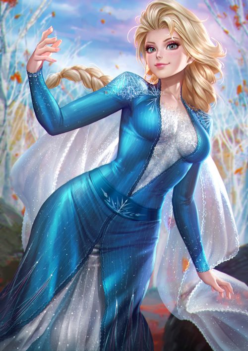 Background Elsa Wallpaper