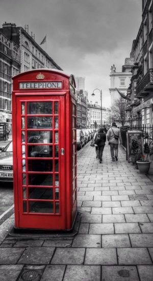 Background Telephone Booth Wallpaper