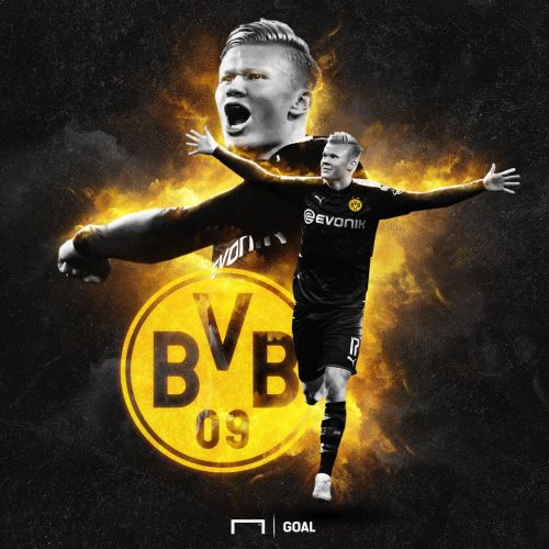 Background Haaland Dortmund Wallpaper