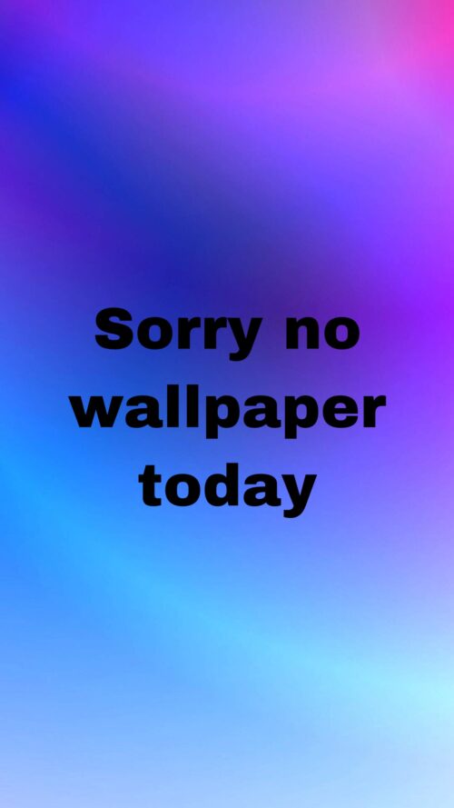 Sorry No  Today Wallpaper