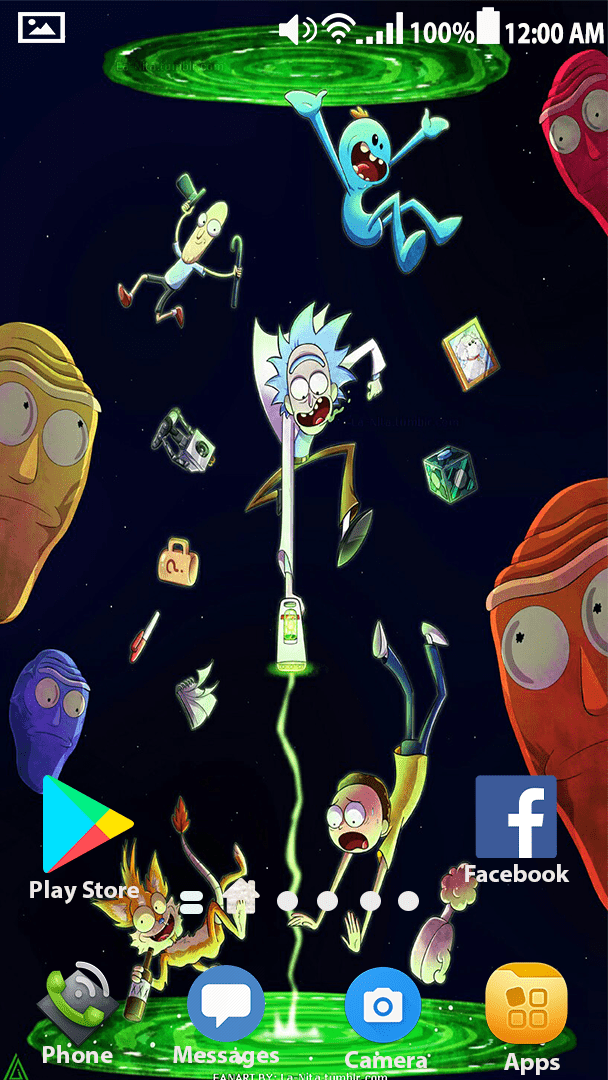 Download Rick And Morty Phone Louis Vuitton Wallpaper