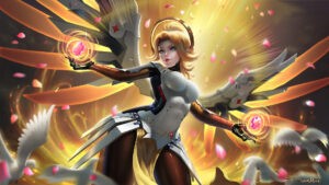Desktop Mercy Overwatch Wallpaper