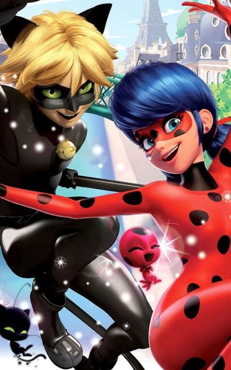 Download Miraculous Ladybug And Cat Noir Characters Wallpaper