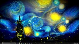 Desktop Starry Night Wallpaper