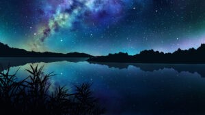 Desktop Starry Night Wallpaper