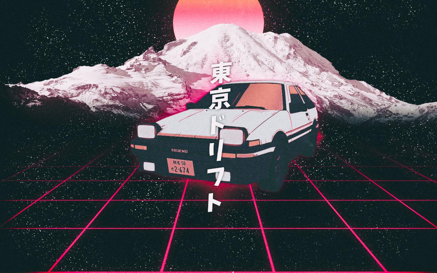 AE86 Initial D Wallpaper 4K