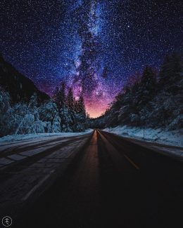 Space Highway Wallpaper