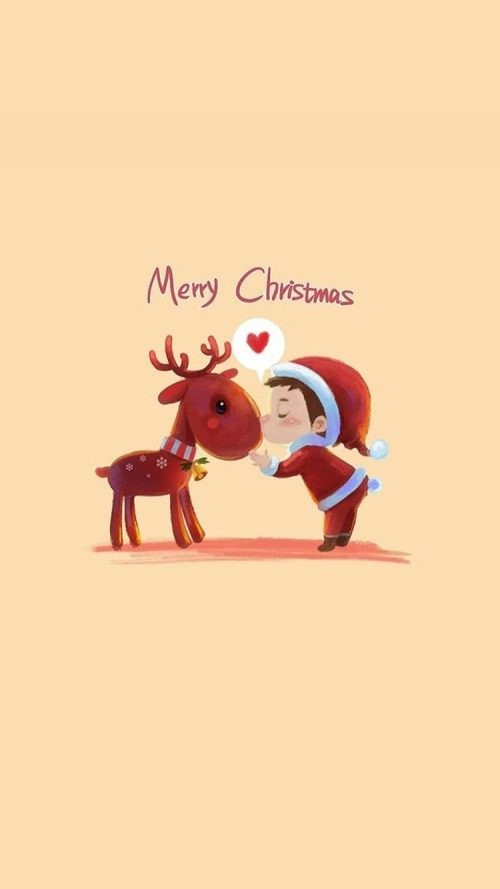 Deer Christmas Wallpaper