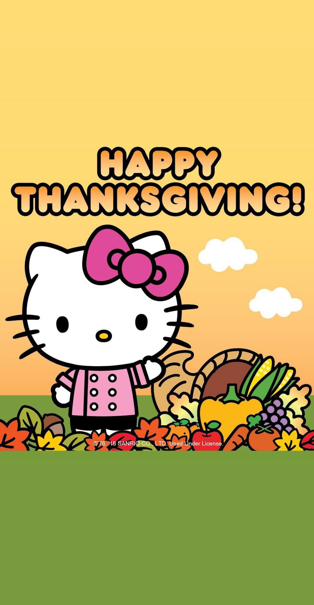 Hello Kitty Thanksgiving Wallpaper EnWallpaper