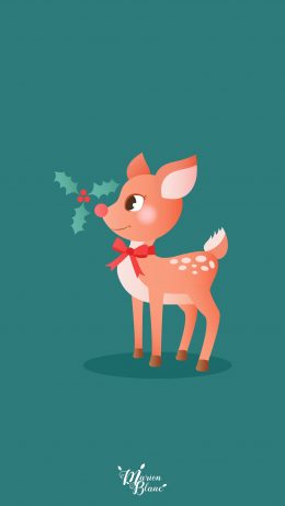 Deer Christmas Wallpaper