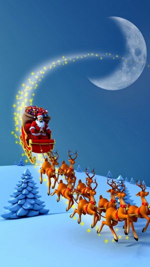 Deer Christmas Wallpaper