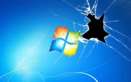 Desktop Cracked Screen Wallpaper