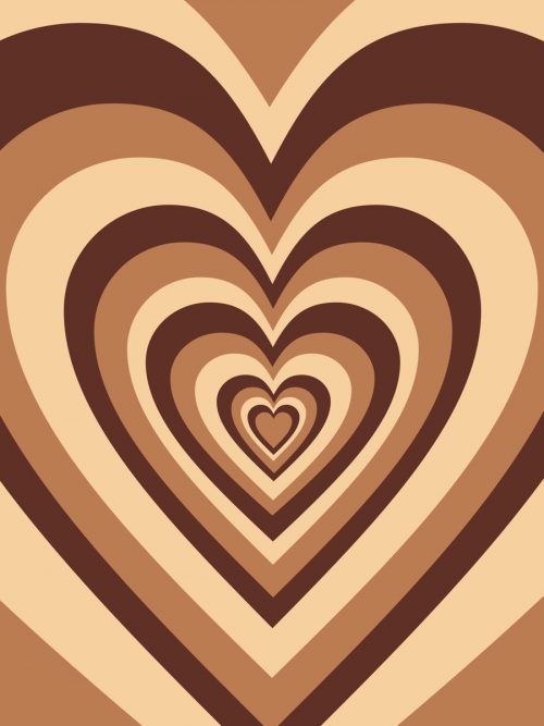 Brown Heart Wallpaper