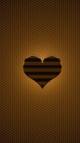 Brown Heart Wallpaper