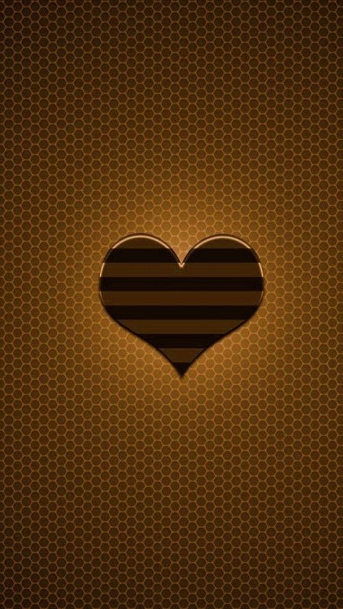 Brown Heart Wallpaper