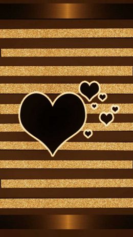 Brown Heart Wallpaper