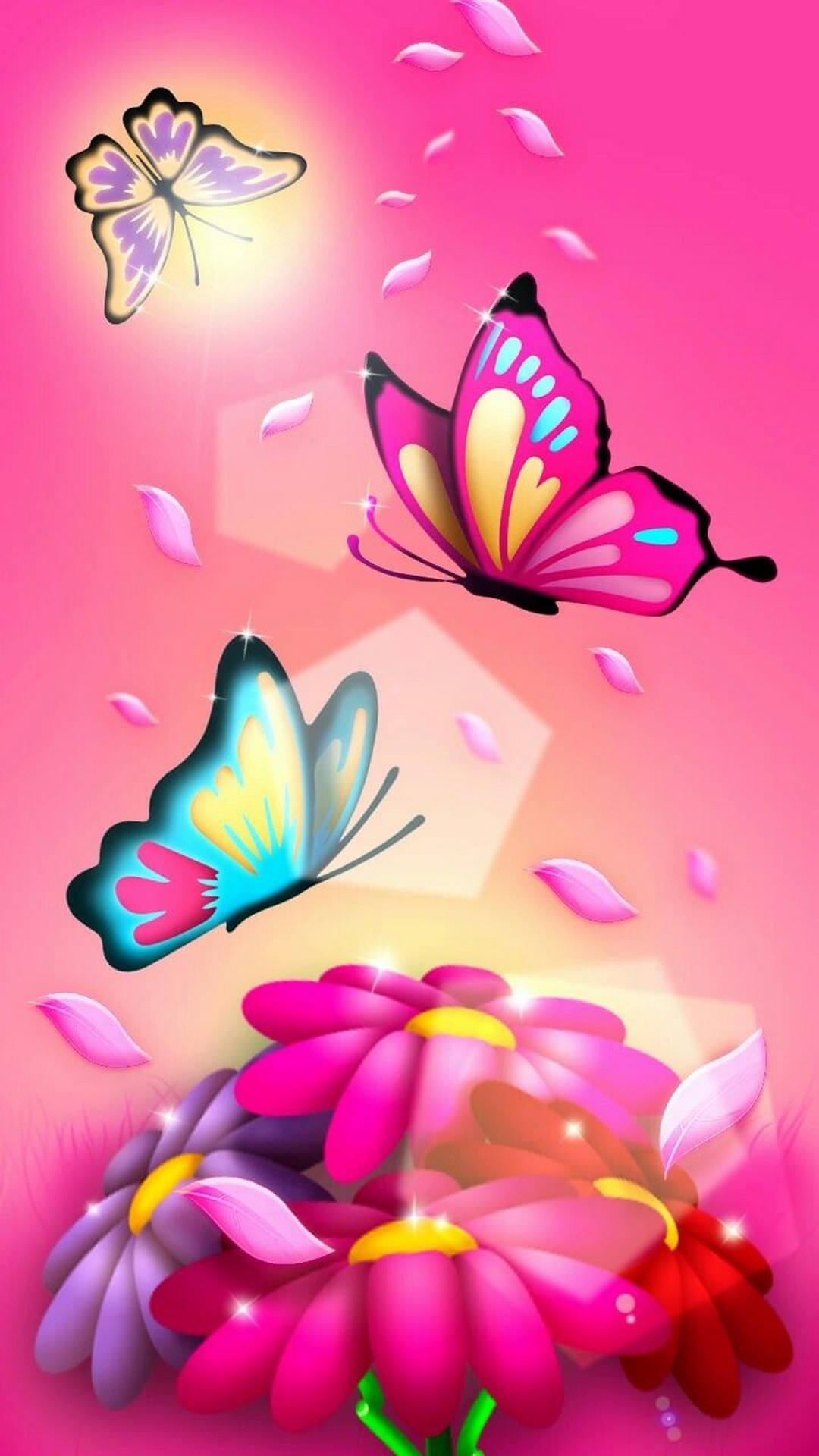 Pink Butterfly Wallpaper