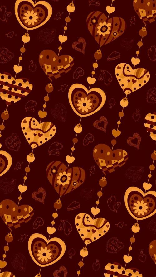 Brown Heart Wallpaper