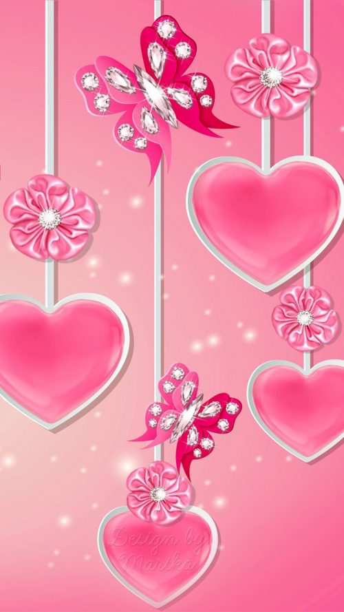 Pink Heart Wallpaper