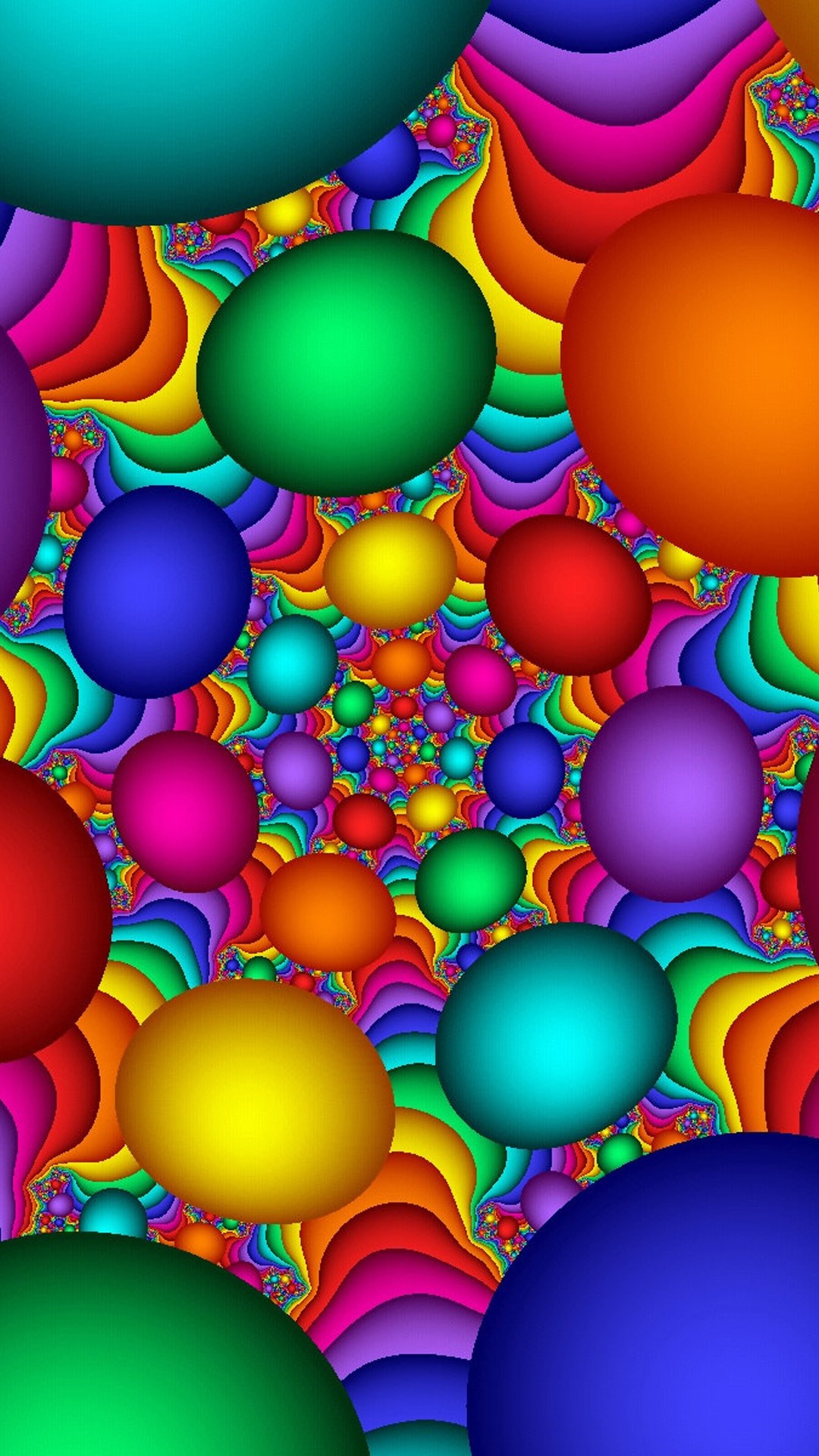 Colorful Bubbles Wallpaper