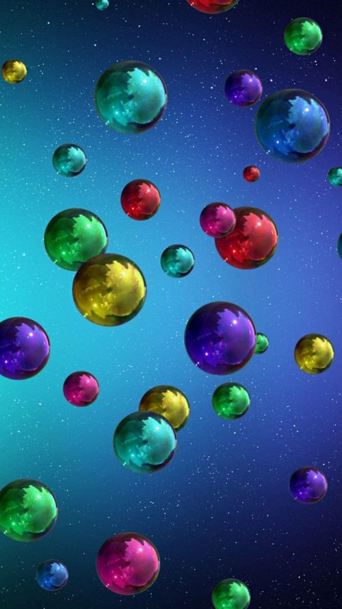 Colorful Bubbles Wallpaper