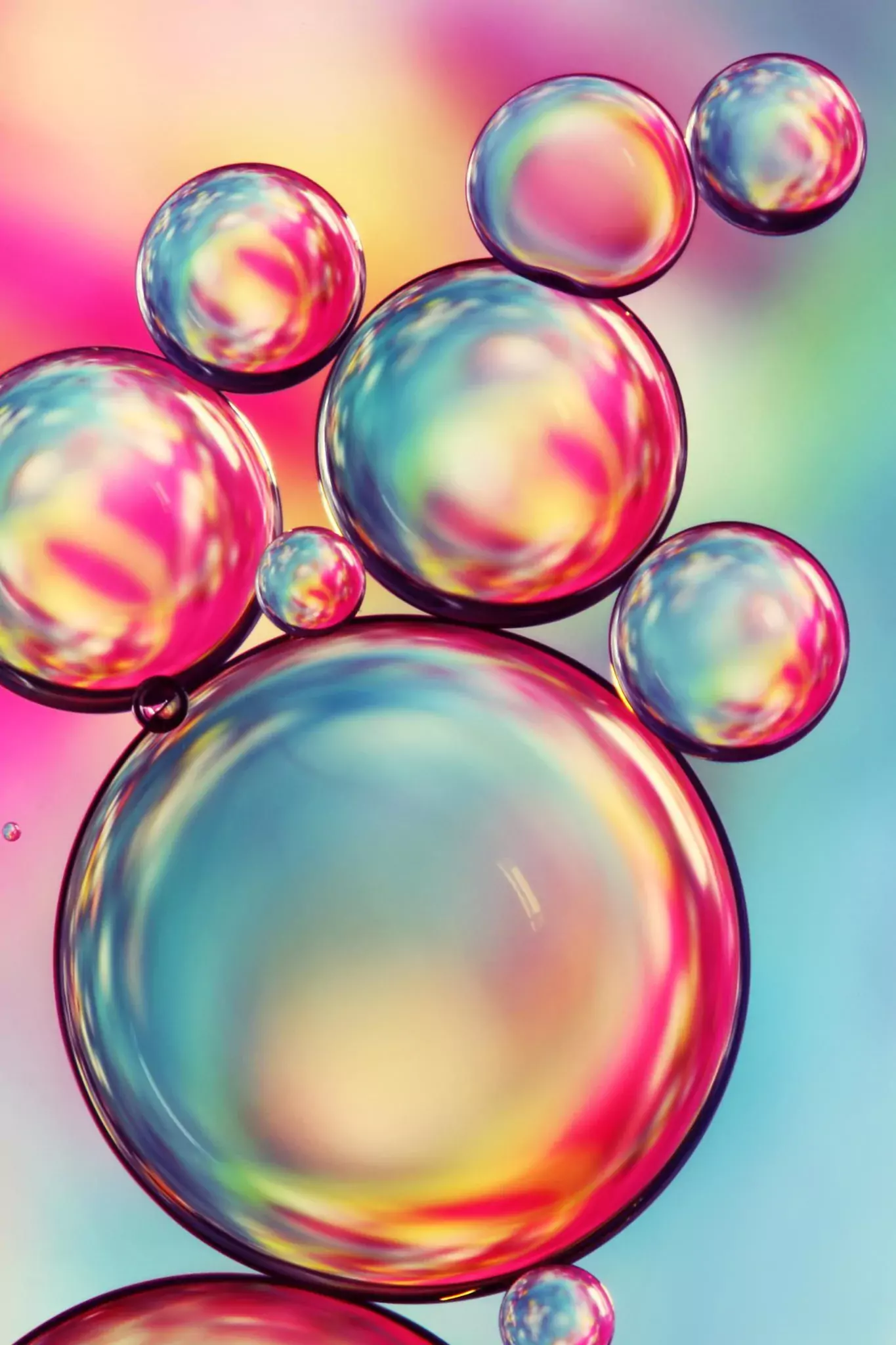 Colorful Bubbles Wallpaper