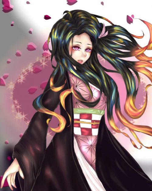 Background Nezuko Wallpaper