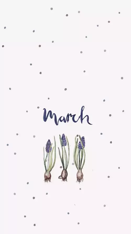 Hello March Wallpaper