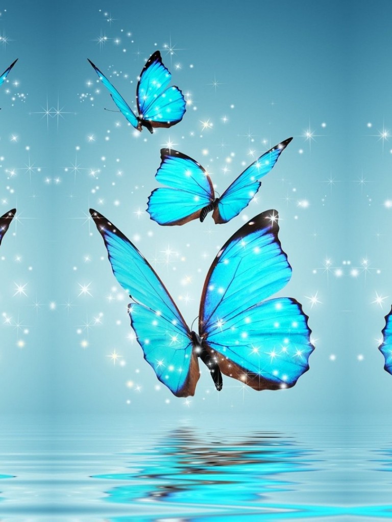 Blue Butterfly Wallpaper