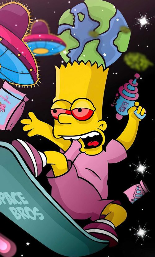 Background Bart Simpson Wallpaper