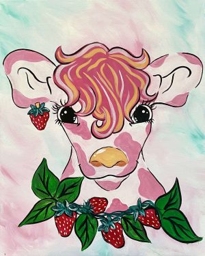 Strawberry Cow Wallpaper