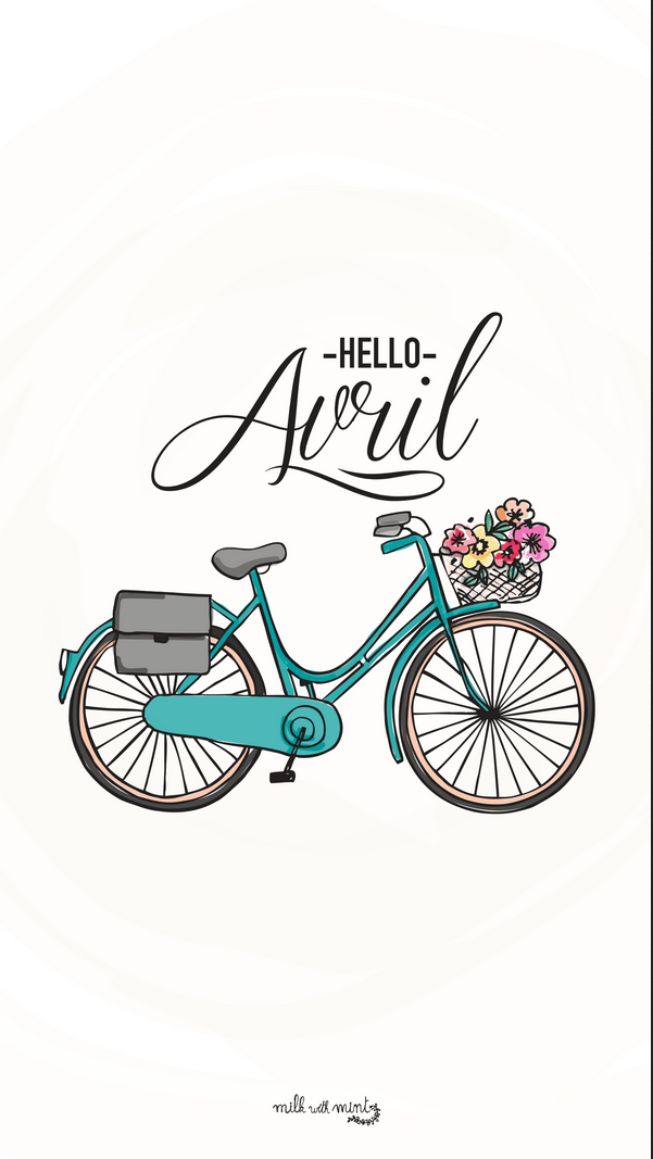 Background Hello April Wallpaper