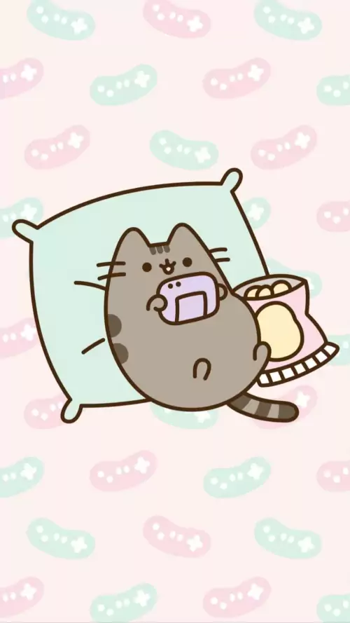 Background Pusheen Wallpaper