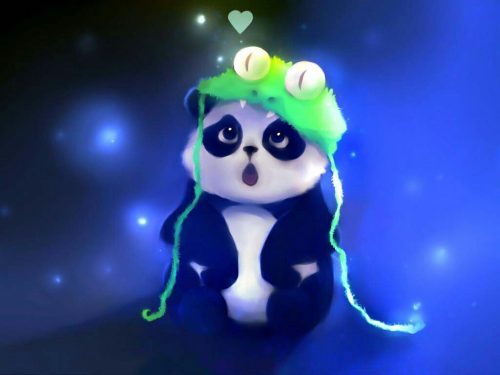 Background Cute Panda Wallpaper