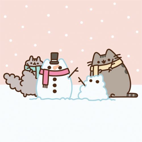 Background Pusheen Wallpaper