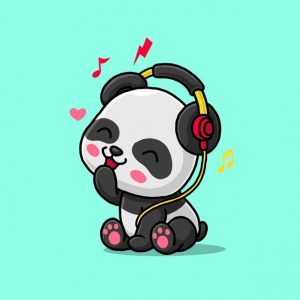 Background Cute Panda Wallpaper