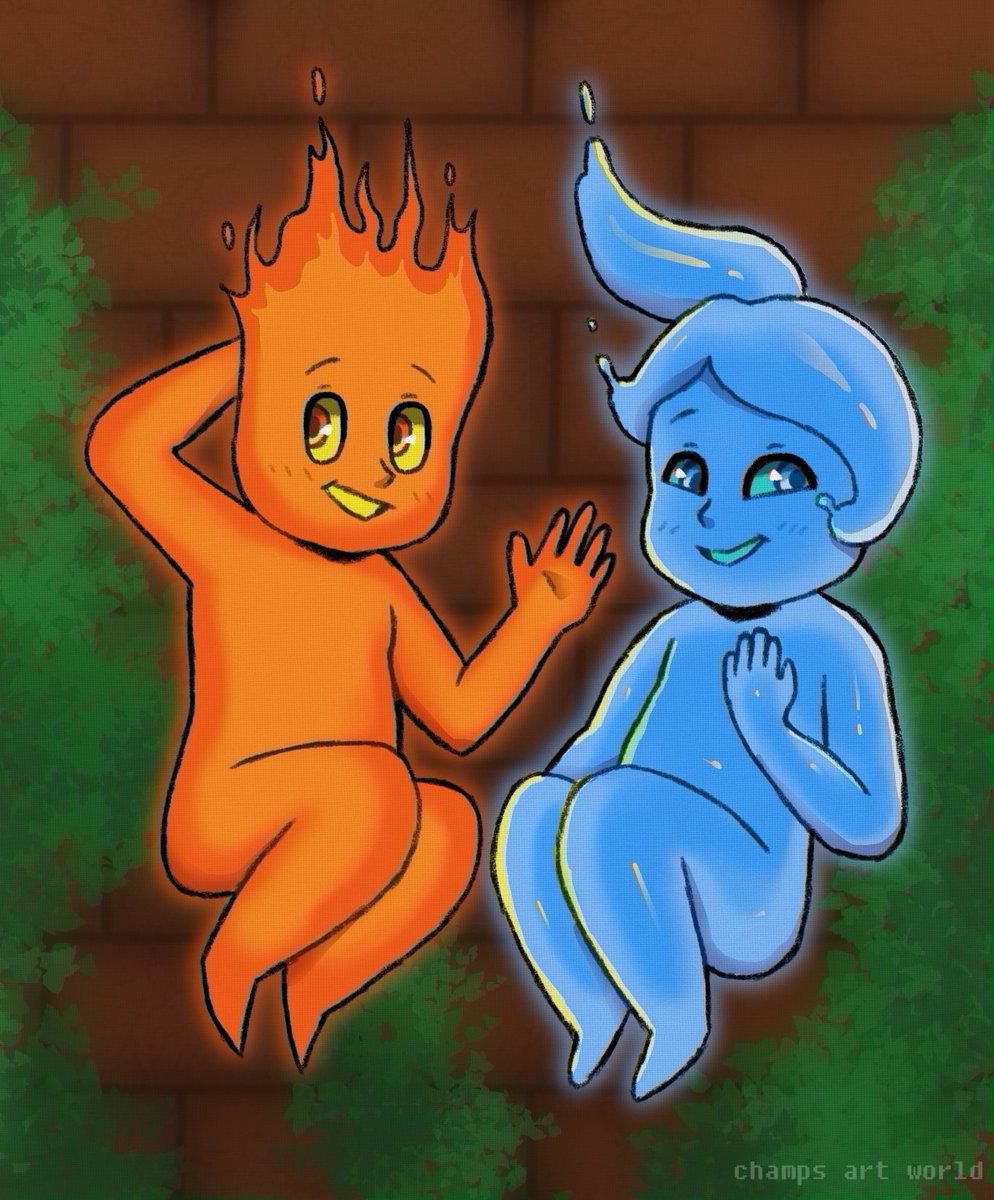 Fireboy and Watergirl  Fireboy and watergirl, Cartoon wallpaper iphone,  Girl in water