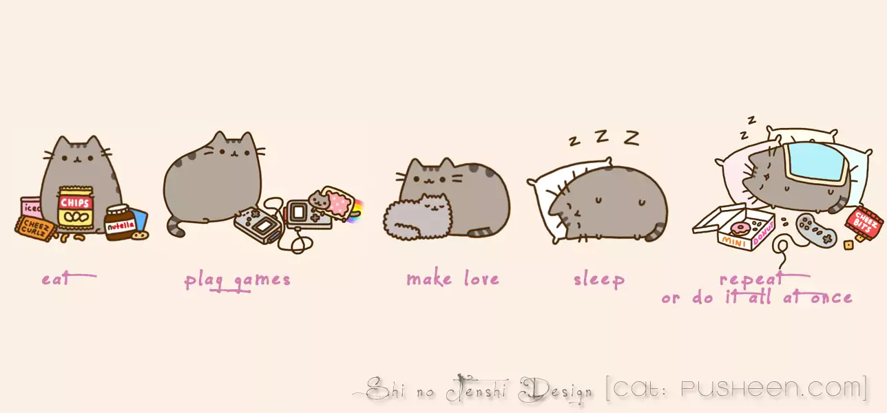 Desktop Pusheen Wallpaper