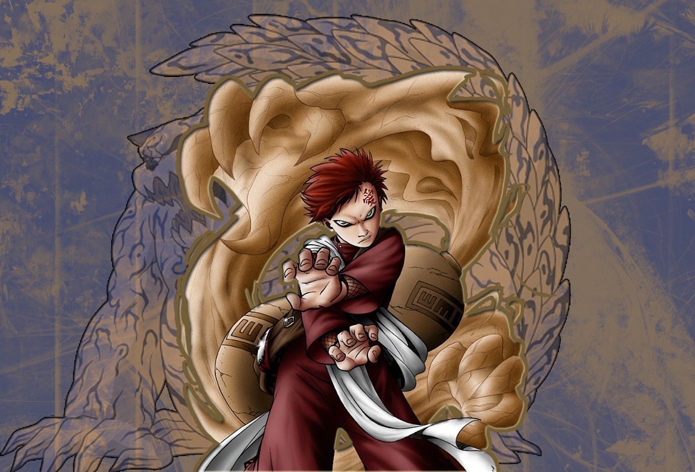 Download Gaara Of The Desert Naruto Black Wallpaper