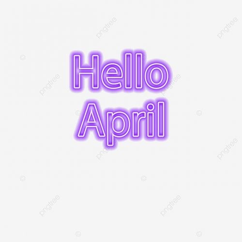 Background Hello April Wallpaper