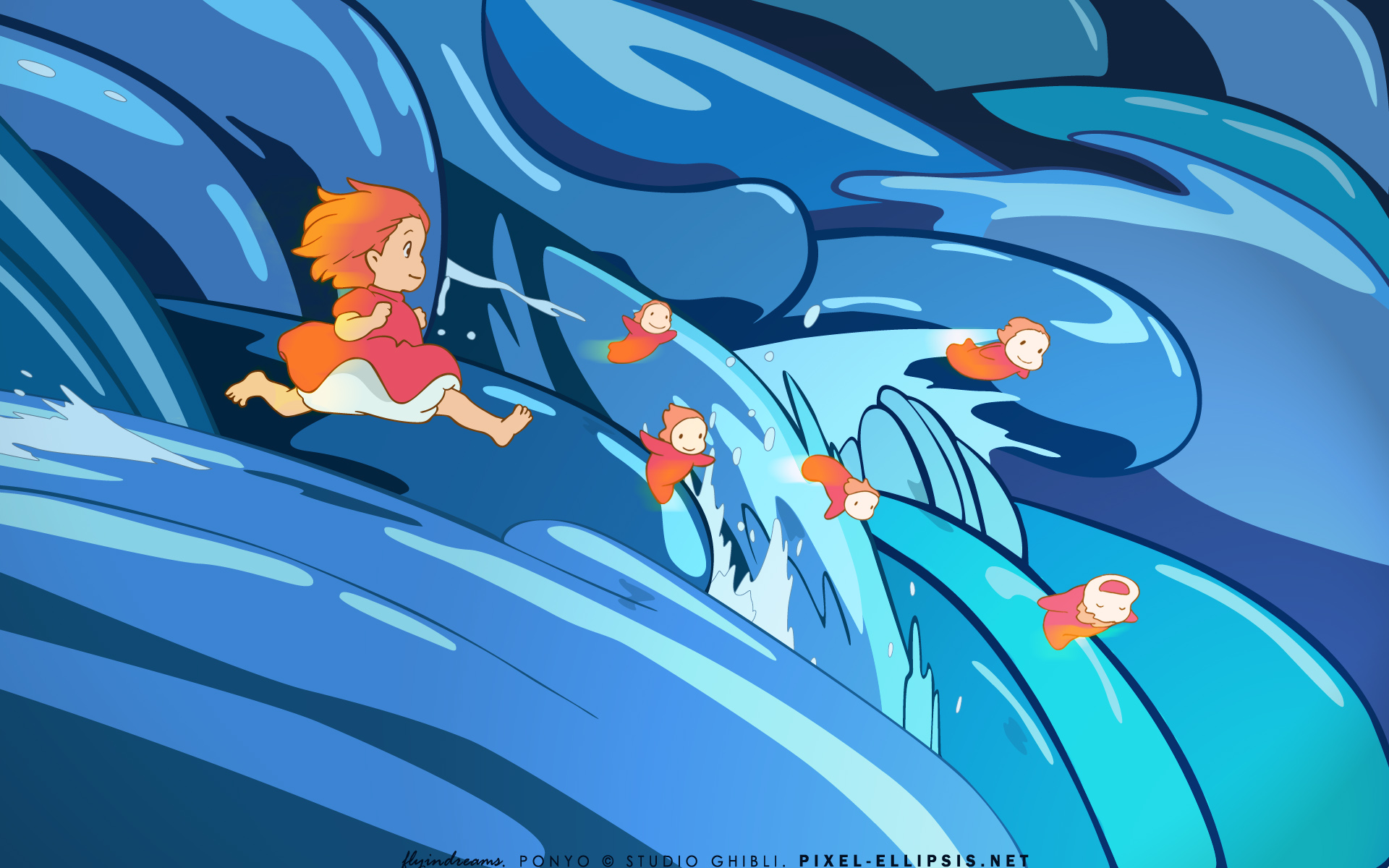 Background Ponyo Wallpaper