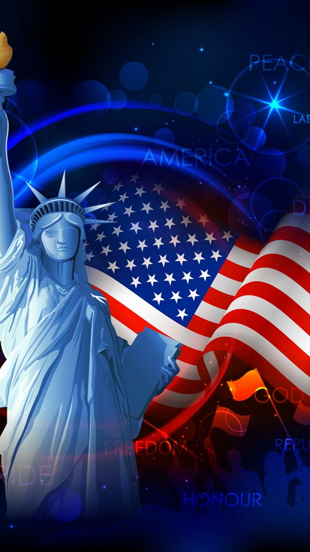 Background American Flag Wallpaper