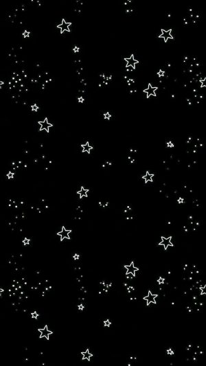Black With Stars Wallpaper