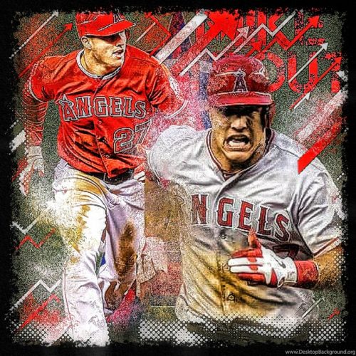 Background Mike Trout Wallpaper