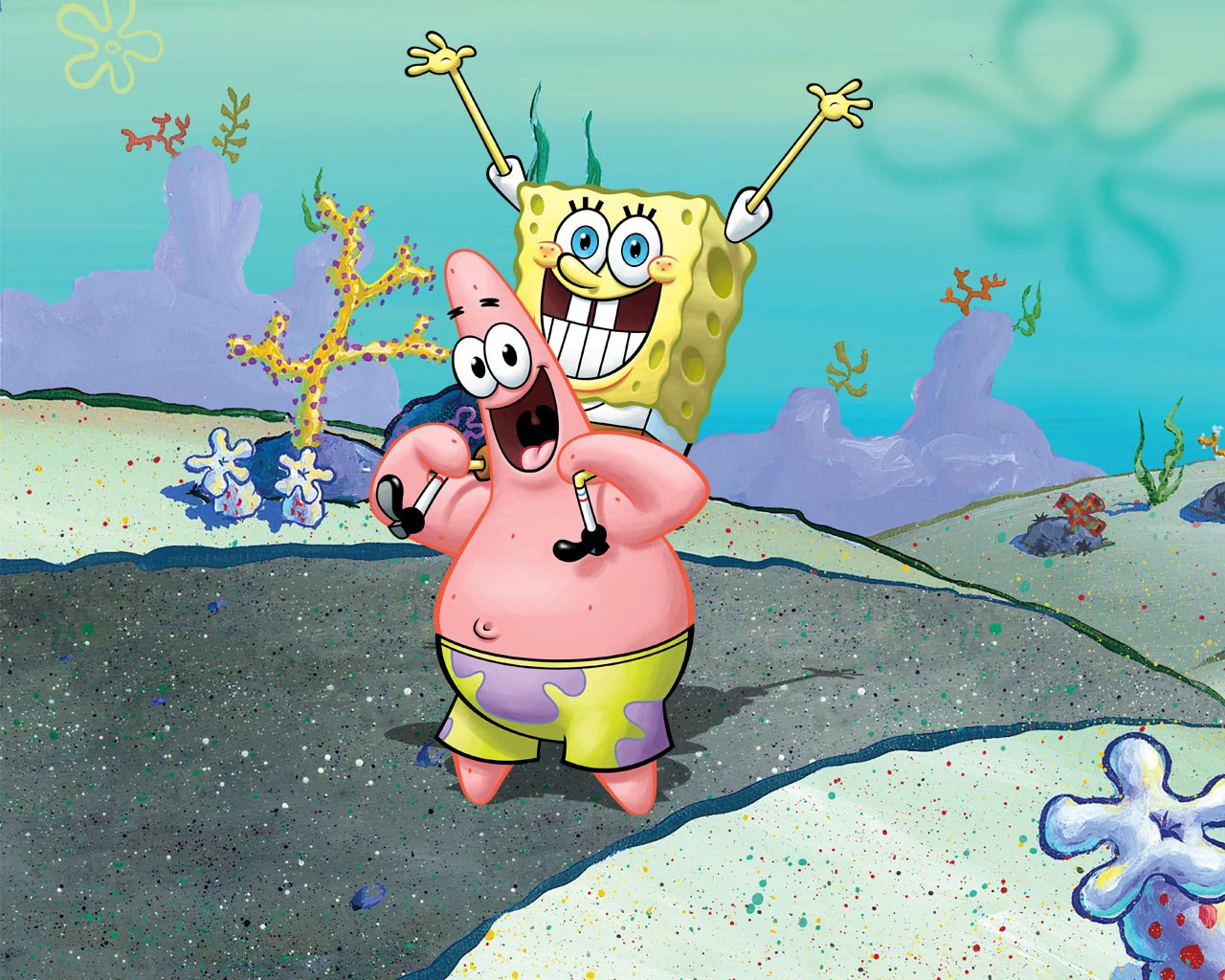 Spongebob And Patrick Wallpaper