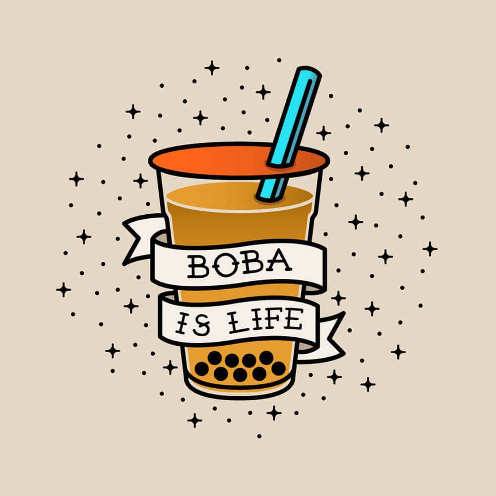 Background Boba Wallpaper