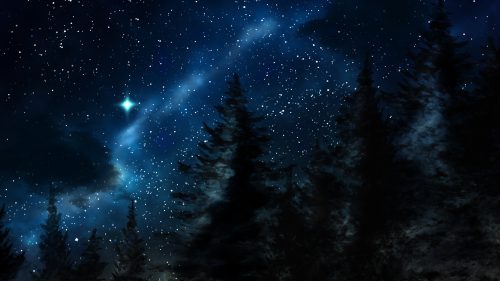 Desktop Night SKY Wallpaper