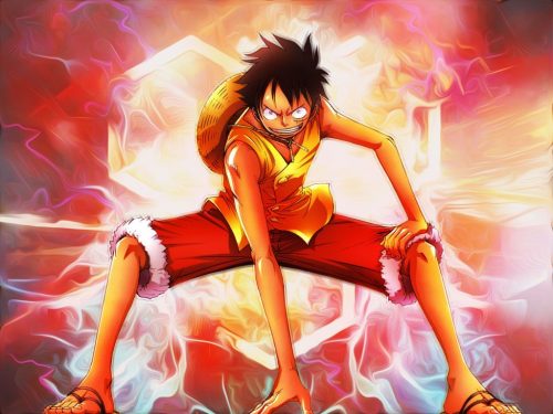 Background Luffy Gear 5 Wallpaper