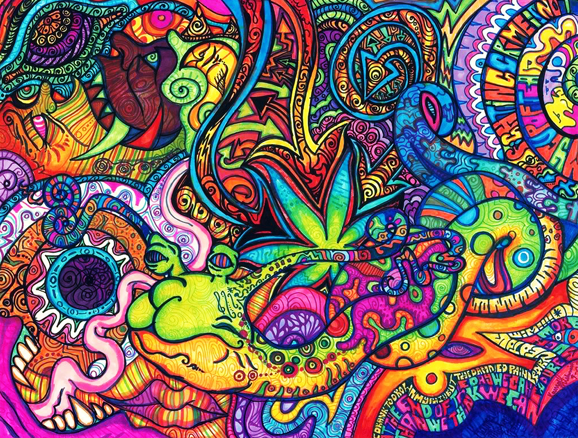 Background Psychedelic Wallpaper